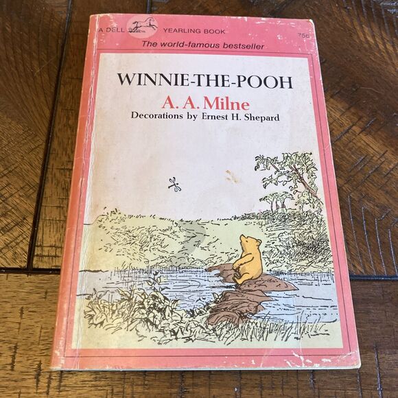 Vintage 1971 PB Winnie-the-Pooh by A.A. Milne Dell Yearling Paperback 2nd print - Picture 1 of 10